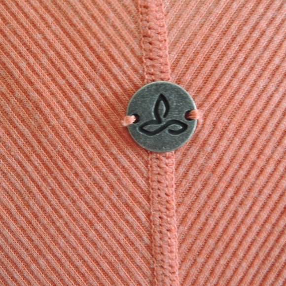 Prana Ribbed Orona Yoga Top Toasted Terracotta Dolman Sleeve M - Picture 8 of 10